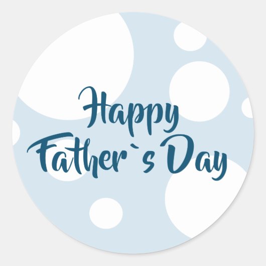 Sticker rond amusant pour Happy Père Day (Devant)