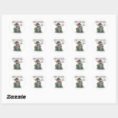 Sticker Rond Amusant se perdre (Feuille)