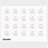 Sticker Rond Amusant Super Cute Artzee Fartzee (Feuille)
