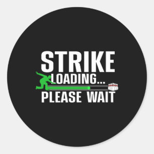 Sticker Rond Amusante Conception De Bowling Pour Hommes Femmes