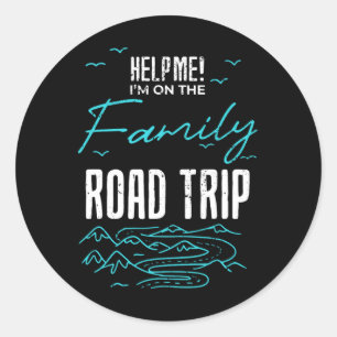 Sticker Rond Amusante Famille Voyage Famille Vacances Réunion R