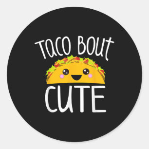 Sticker Rond Amusante Taco Lover Chemise Taco Bout Mignonne Fil