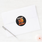Sticker Rond Amusants C'est mon 10e anniversaire 10 ans Basketb (Enveloppe)