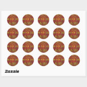 Sticker Rond Amusement - Billets 3 Dollars (Feuille)