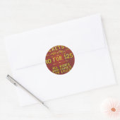 Sticker Rond Amusement - Billets 3 Dollars (Enveloppe)