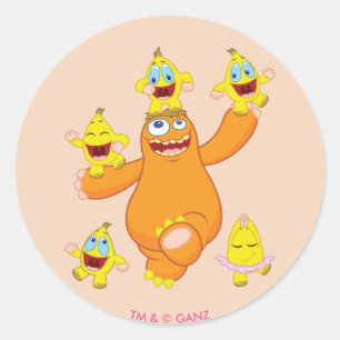 Sticker Rond Amusement de Zingoz et de Zangoz