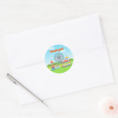 Sticker Rond Amusement Park Funfair Chilthday Party (Enveloppe)