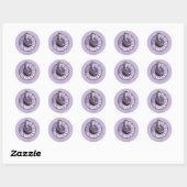 Sticker Rond Amy Farrah Fowler - Graphique d'informations (Feuille)