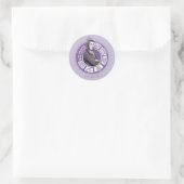 Sticker Rond Amy Farrah Fowler - Graphique d'informations (Sac)