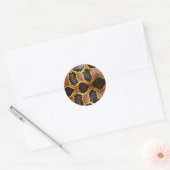 Sticker Rond Anaconda peau de serpent (Enveloppe)