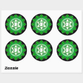 Sticker Rond Anahata ou Coeur du 4ème Chakra (Feuille)