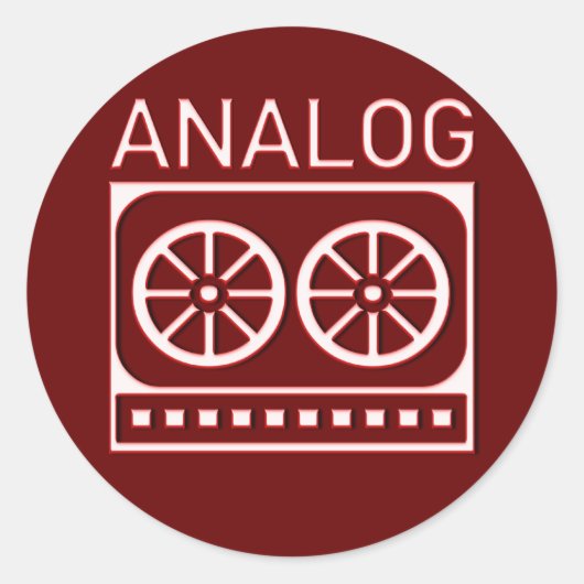 Sticker Rond Analogique (cassette) (Devant)