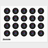 Sticker Rond analyser pour payer ajouter le logo q r code paypa (Feuille)