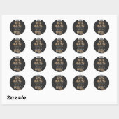Sticker Rond Analyste de données (Feuille)