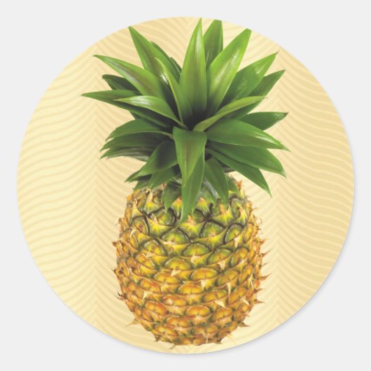Sticker Rond Ananas (Devant)