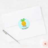 Sticker Rond Ananas (Enveloppe)