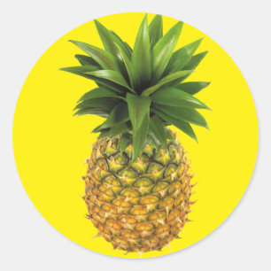 Sticker Rond Ananas
