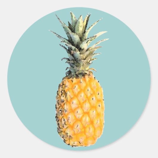 Sticker Rond Ananas (Devant)