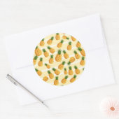 Sticker Rond Ananas (Enveloppe)