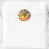 Sticker Rond Ananas classique collant rond (Sac)