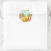 Sticker Rond Ananas classique collant rond (Sac)