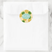 Sticker Rond Ananas Jaune (Sac)