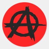 Sticker Rond Anarchie (Devant)