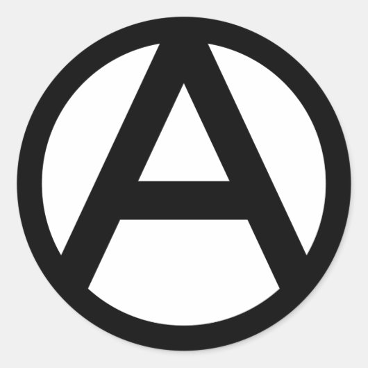 Sticker Rond Anarchie (Devant)