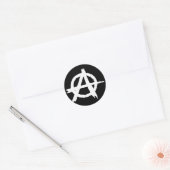 Sticker Rond Anarchie noire (Enveloppe)