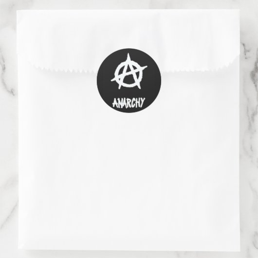 Sticker Rond Anarchie Sticker2 (Sac)