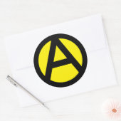 Sticker Rond Anarcho-capitalisme (Enveloppe)