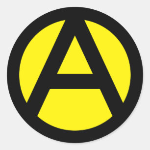 Sticker Rond Anarcho-capitalisme