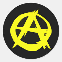 Anarcho-capitalisme Drapeau noir et jaune