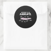 Sticker Rond anatomie d'un axolotl axolotls biologie science (Sac)