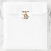 Sticker Rond Anatomie D'Un Chien Beagle Mignonne Chien Chien Ch (Sac)