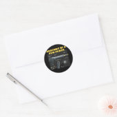 Sticker Rond Anatomie D'Un Pew Pewer Hunts Chasse Aux Cerfs (Enveloppe)