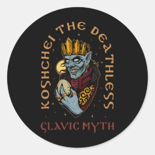 Sticker Rond Ancêtres de Koshchei l'Immortel Païanisme Ukraine