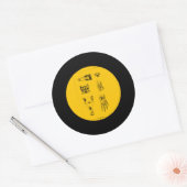 Sticker Rond Anchisaure et Ammosaure (Enveloppe)