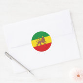 Sticker Rond Ancien drapeau éthiopien (Enveloppe)