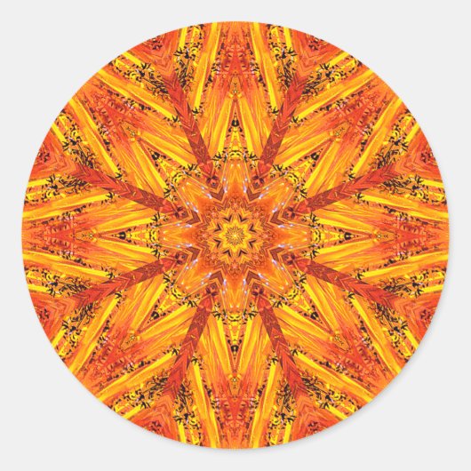 Sticker Rond Ancien Echos Crystal Mandala (Devant)