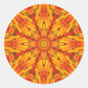 Sticker Rond Ancien Echos Crystal Mandala