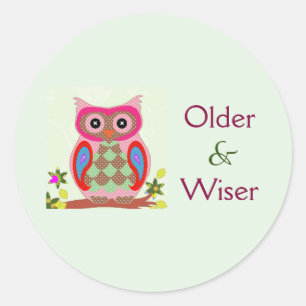 Sticker Rond Ancien et sage