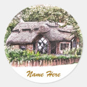 STICKER ROND ANCIENNE ANGLETERRE (Devant)