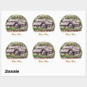 STICKER ROND ANCIENNE ANGLETERRE (Feuille)