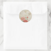 Sticker Rond Ancienne enveloppe - Embellissement Vintage du blo (Sac)