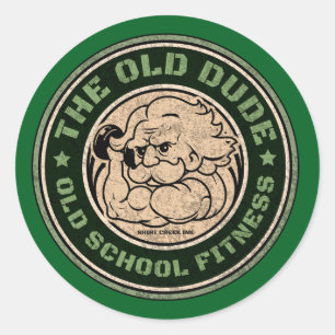 STICKER ROND ANCIENNE FITNESS DUT