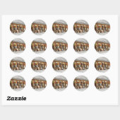 STICKER ROND ANCIENNE GARE (Feuille)