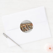 STICKER ROND ANCIENNE GARE (Enveloppe)