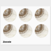 Sticker Rond Ancient Nautical Chart (Feuille)