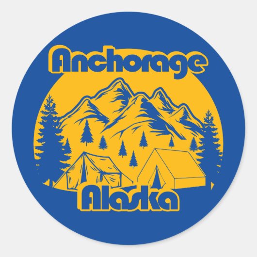 Sticker Rond Ancrage Alaska (Devant)